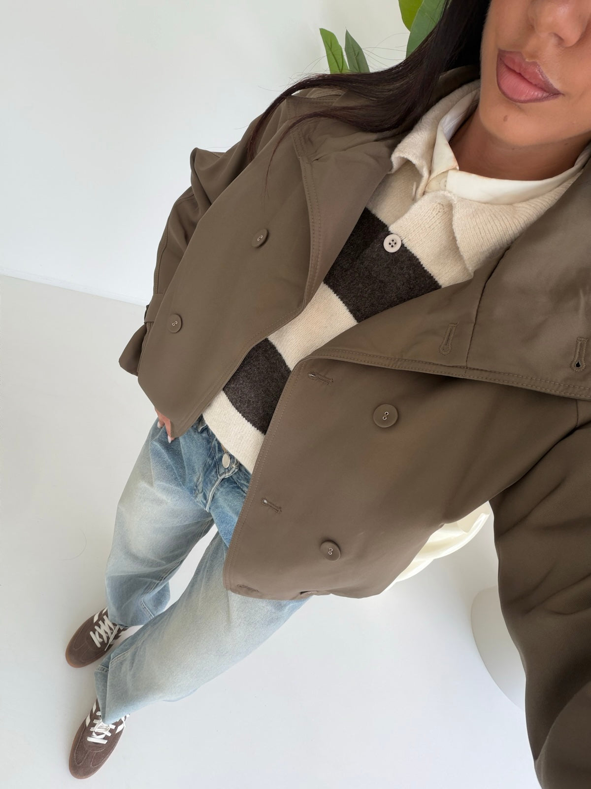 262175-MINI TRENCH AMBRA TAUPE