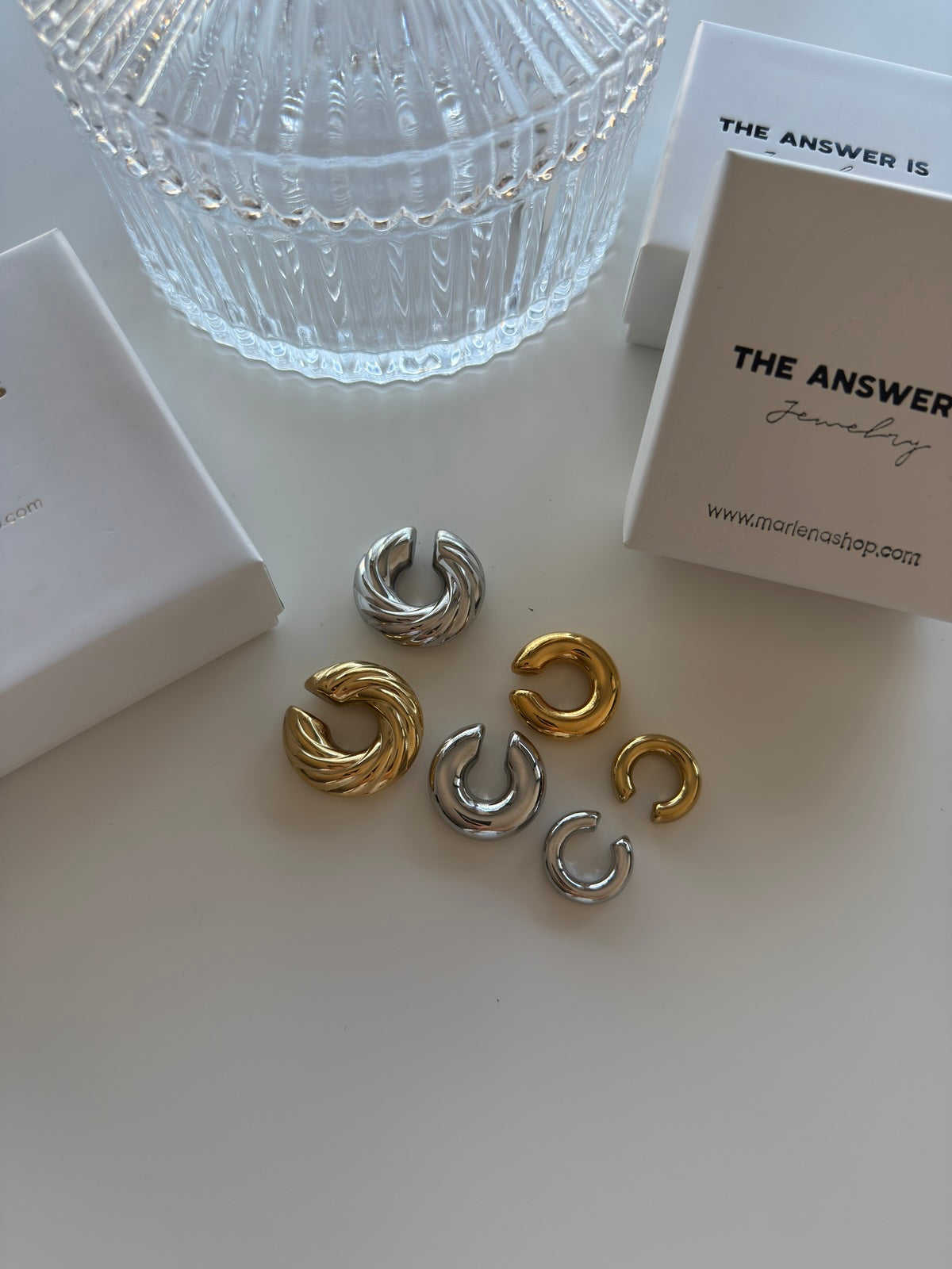 EARCUFF TORCHON SILVER