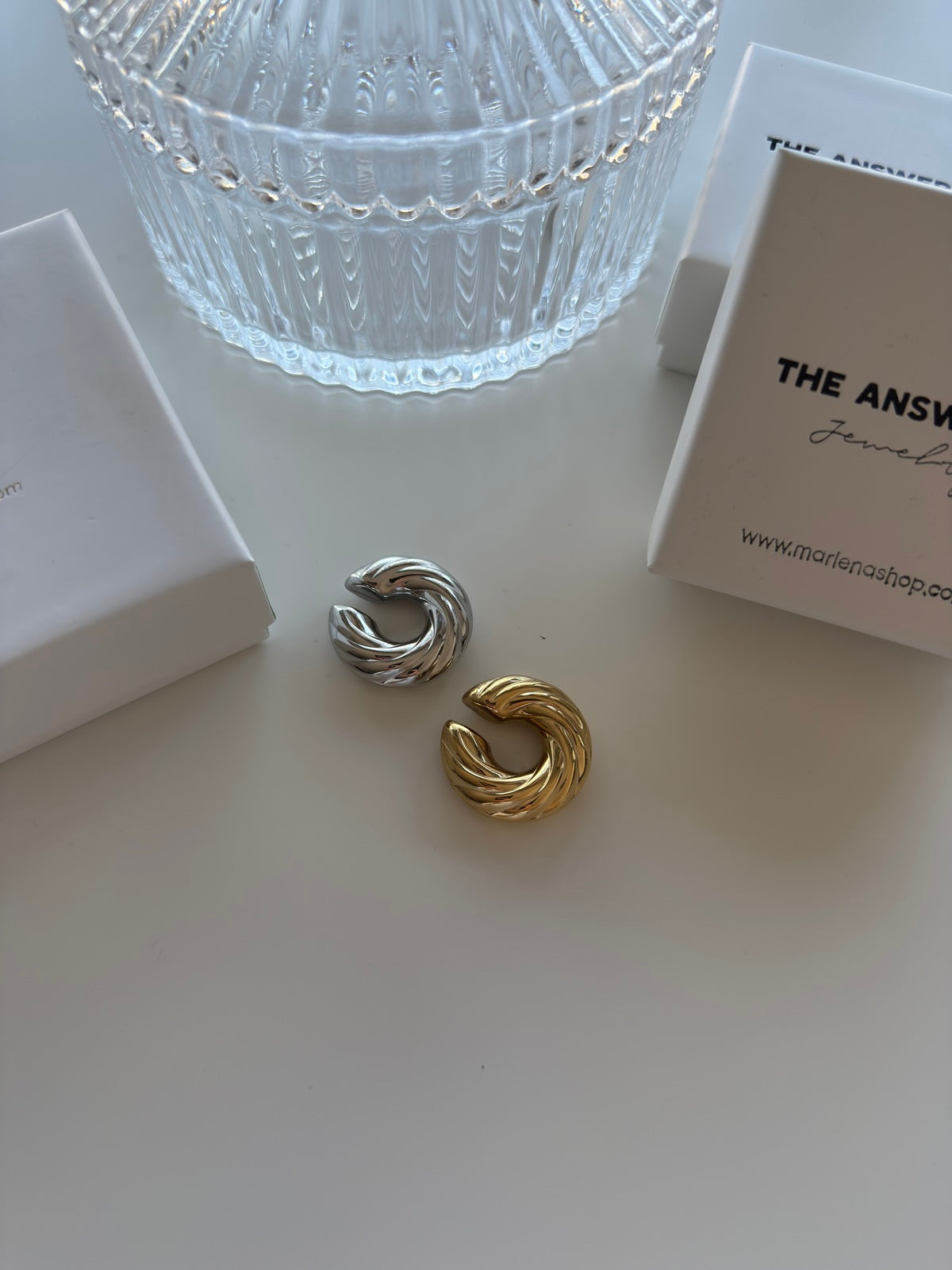 EARCUFF TORCHON SILVER