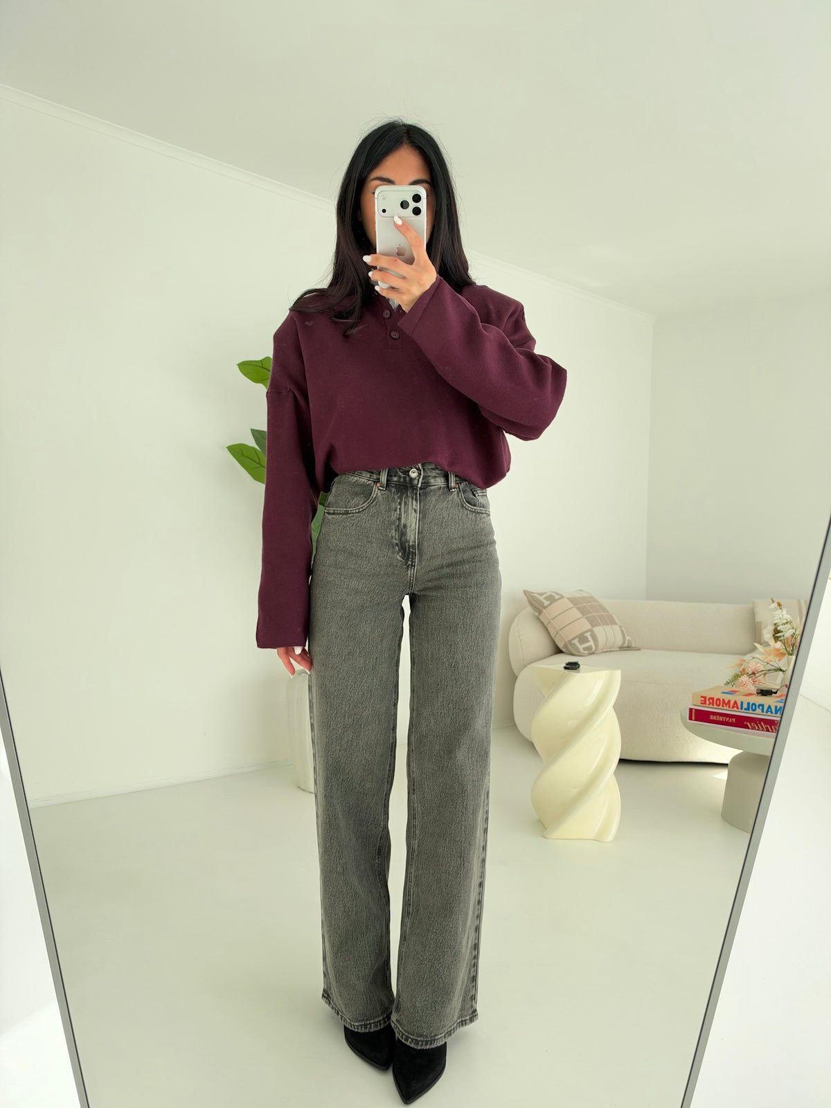 H5800-5-JEANS PALAZZO GAYA GREY