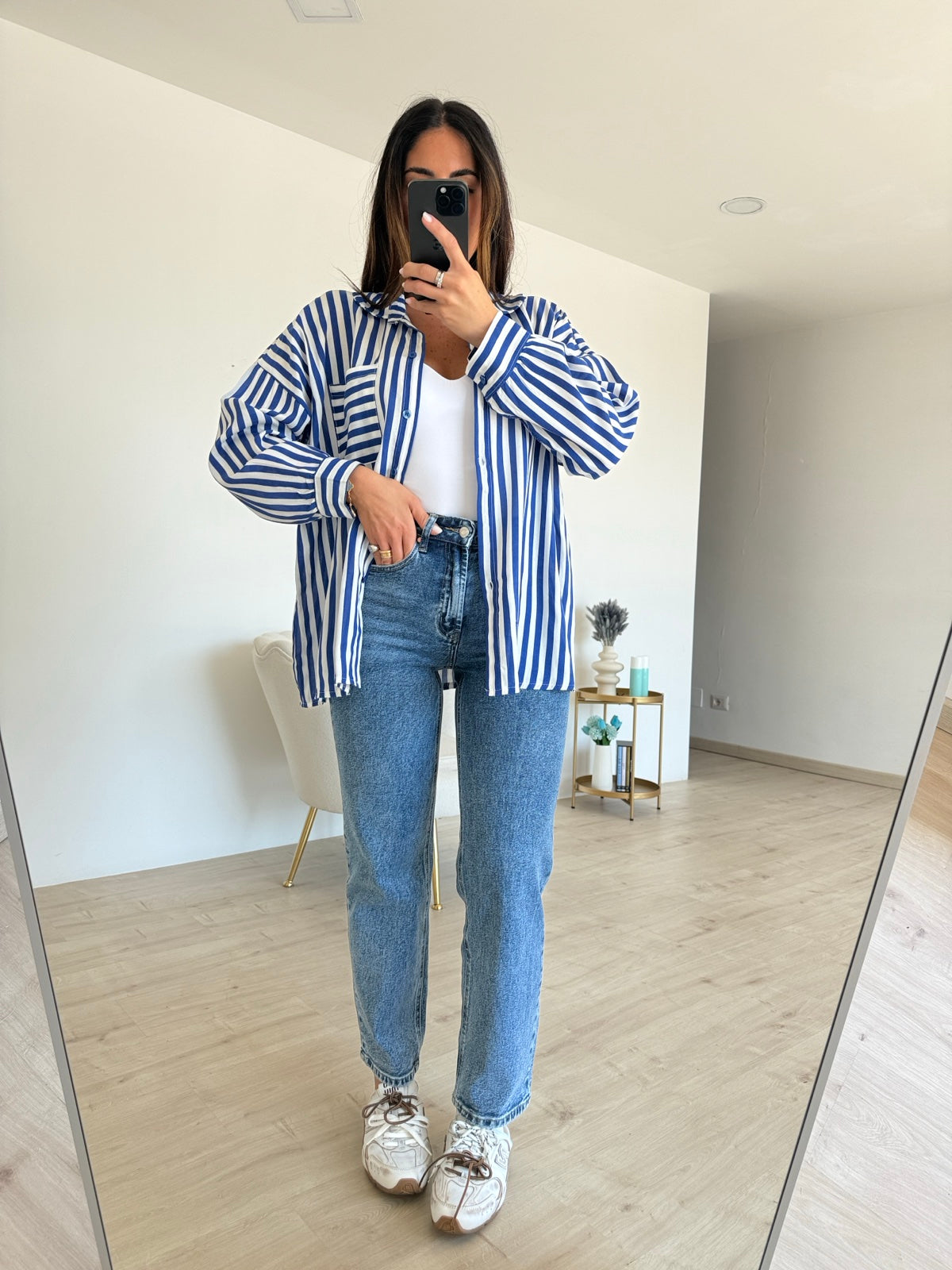 CAMICIA MILLERIGHE BLU ROYAL