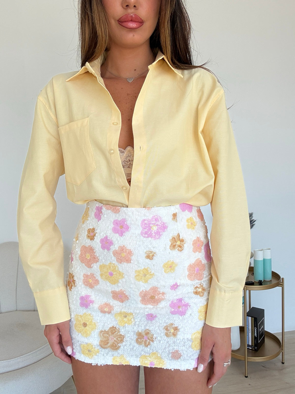 17117-CAMICIA WEEKLY YELLOW