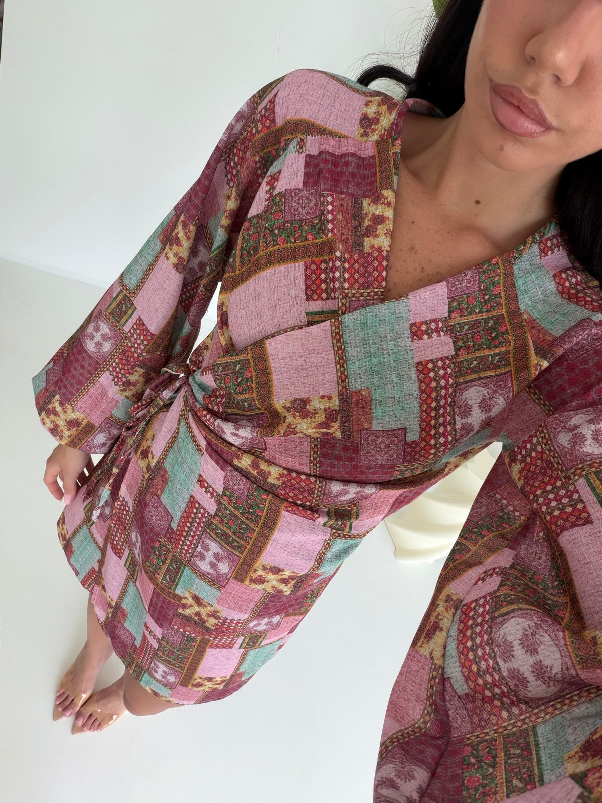 MINI ABITO TROPICAL PINK