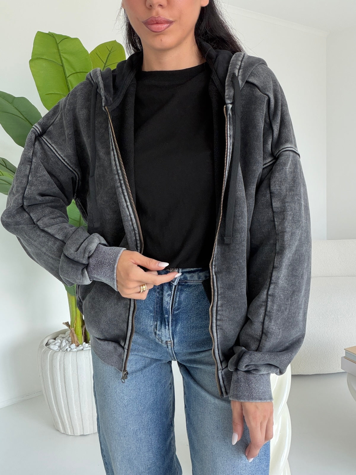 73327-FELPA ELEVEN GREY