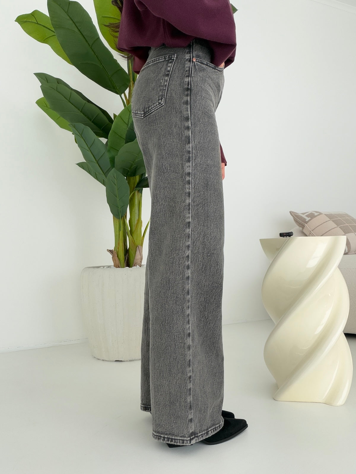 H5800-5-JEANS PALAZZO GAYA GREY
