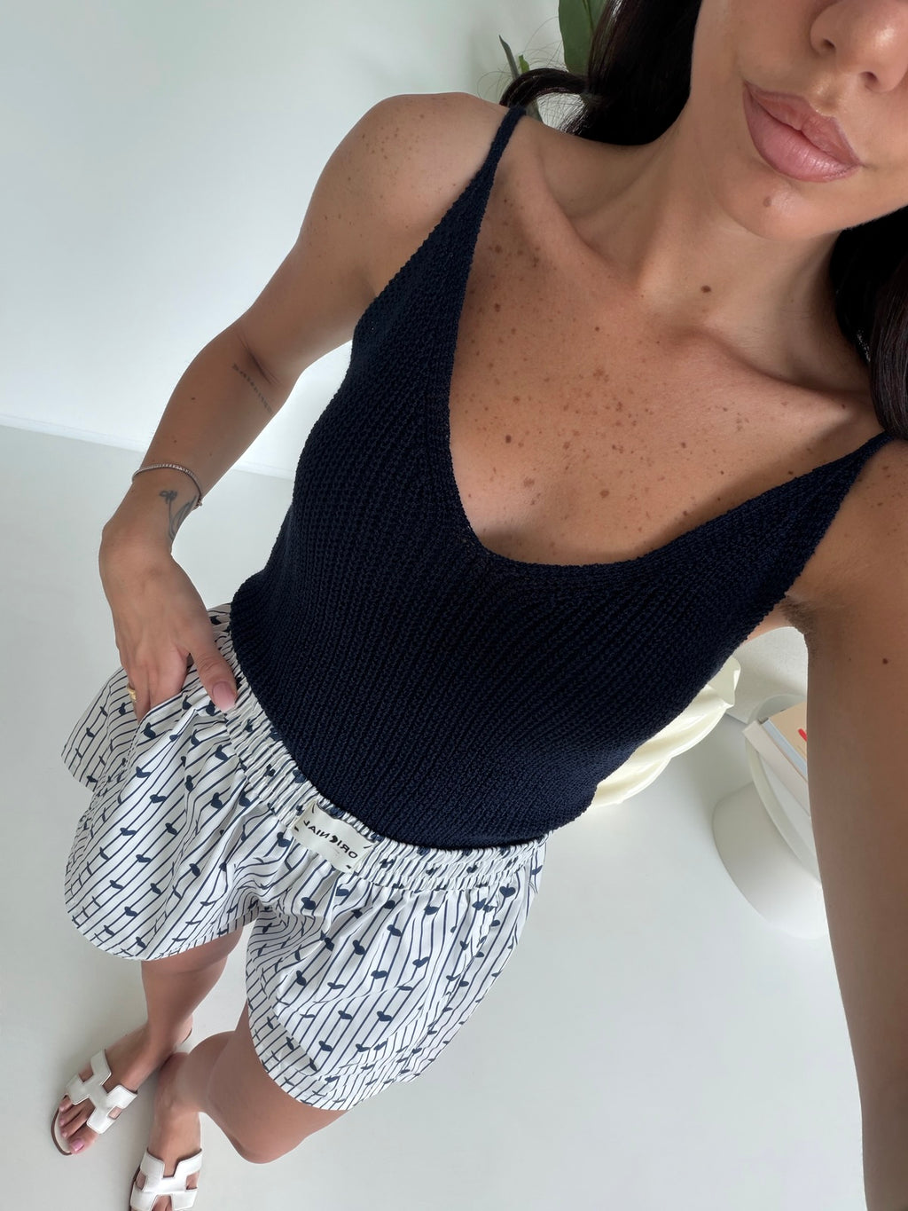TOP IN FILO NAVY