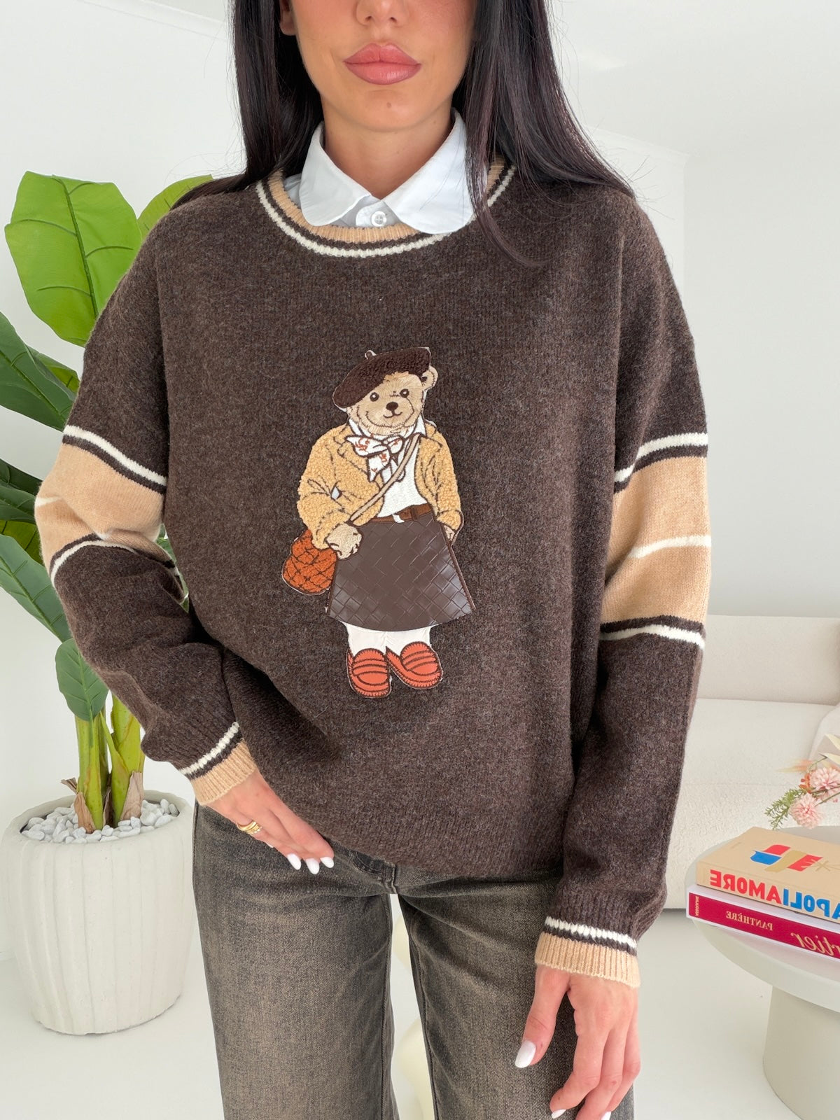 HW70960-PULL HARCHIE CHOCO
