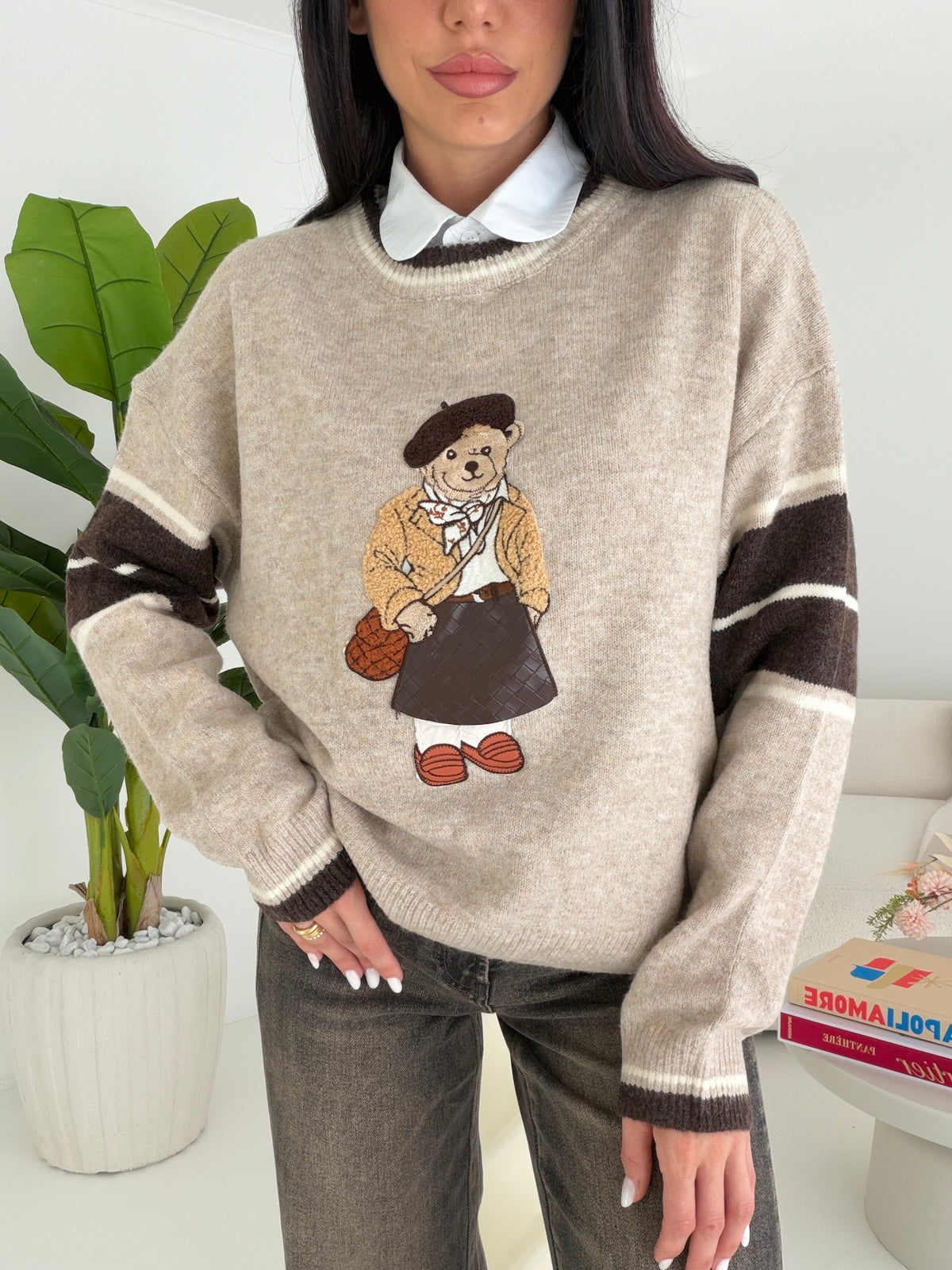 HW70960-PULL HARCHIE TAUPE