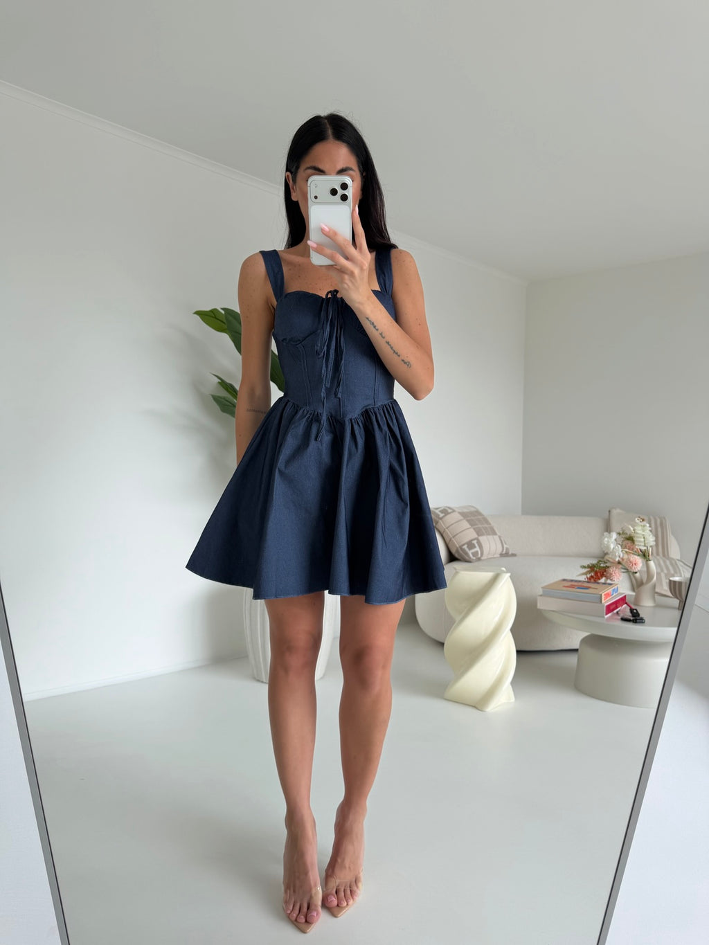 MINI ABITO EFFETTO DENIM