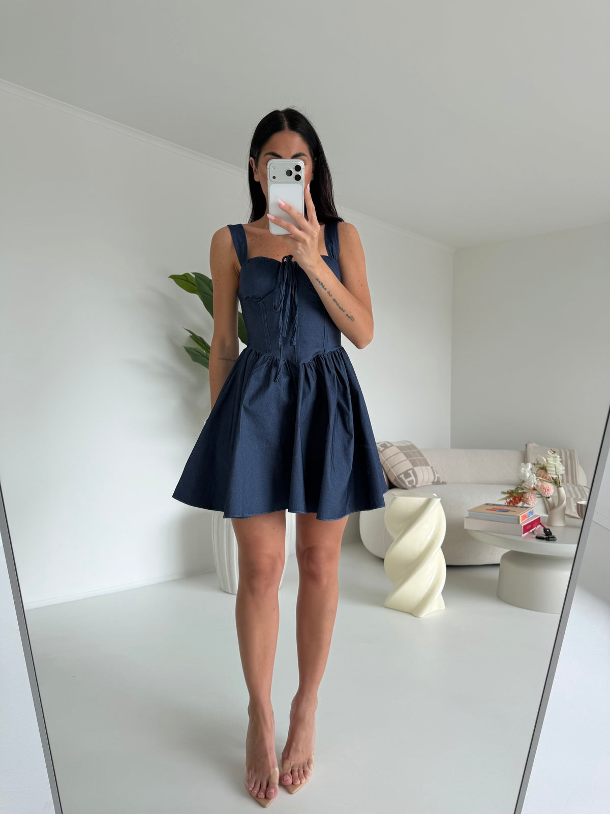 MINI ABITO EFFETTO DENIM