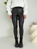 VS18001-LEGGINS IN ECOPELLE NERO