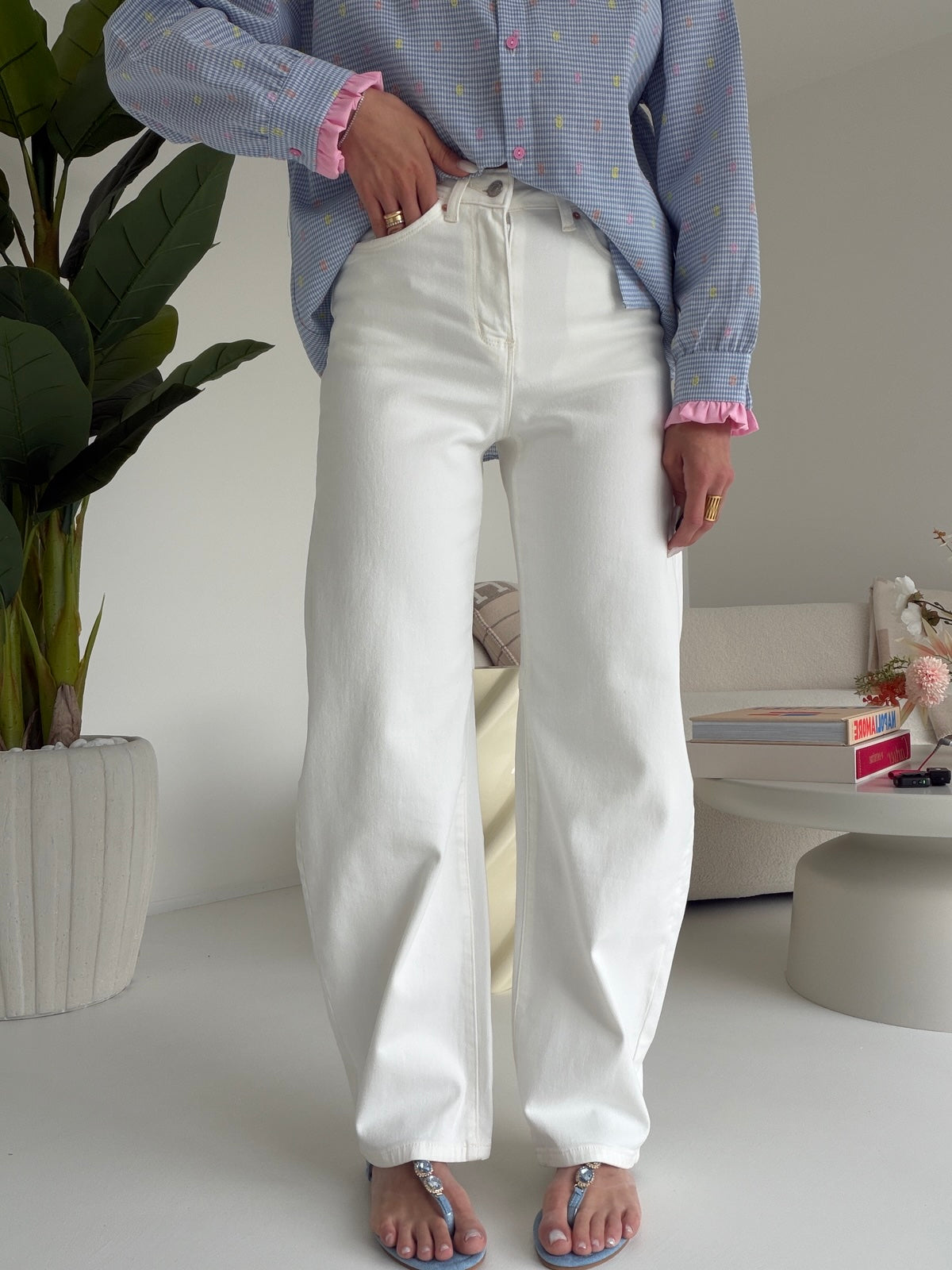 MS-2340-JEANS BARREL MILK