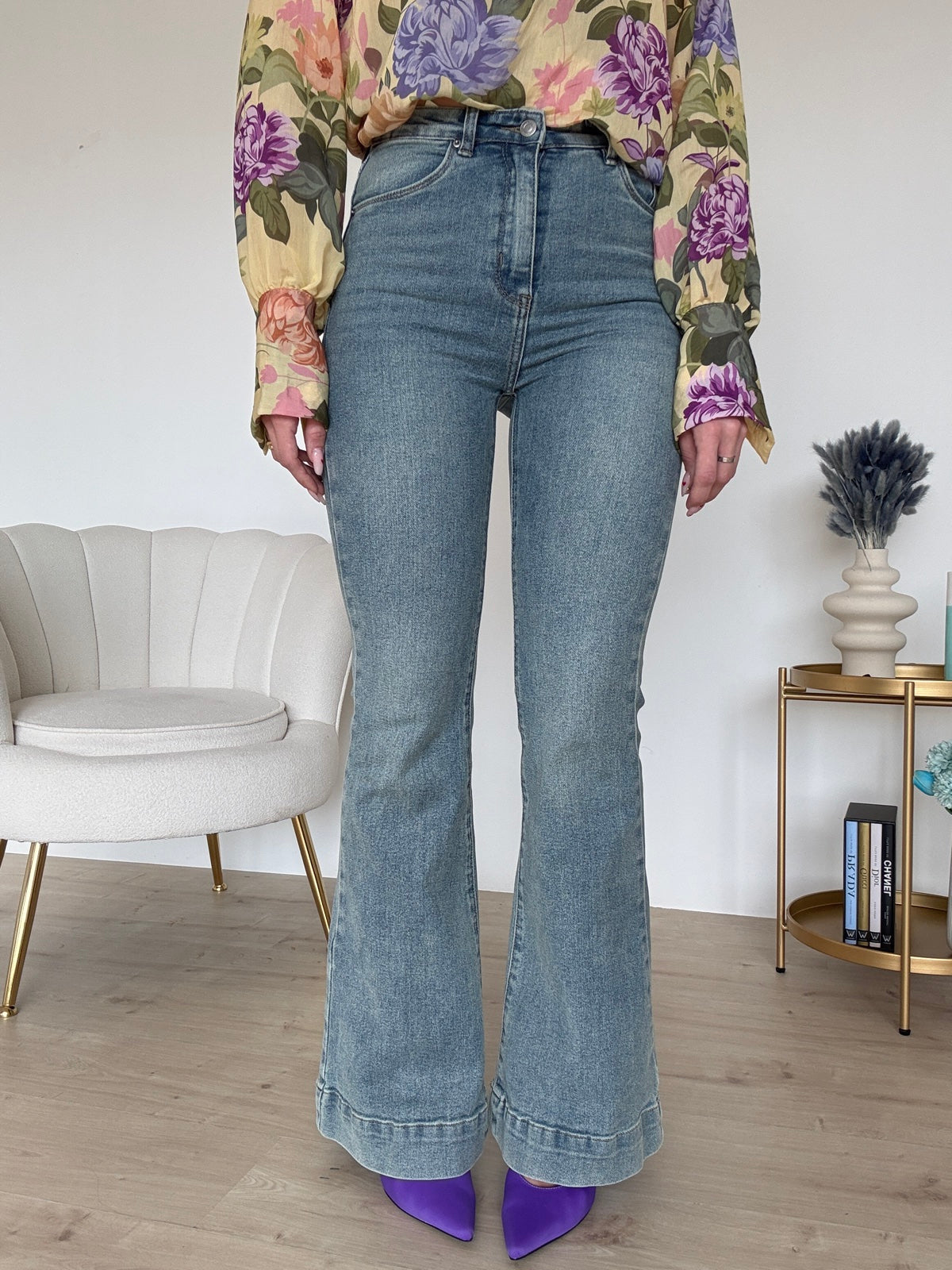 8666-JEANS A ZAMPA FLARE