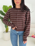 HG69100-CARDIGAN RORY CHOCO