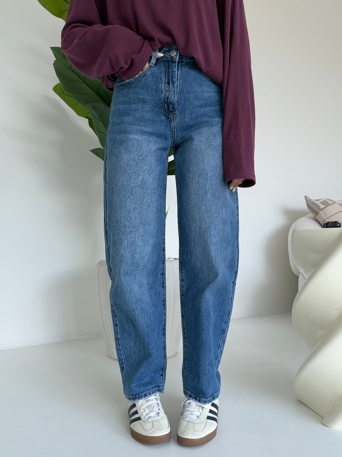 Y16106-JEANS BARREL YURI
