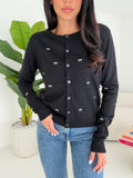 TC2115-CARDIGAN FLAKES NERO