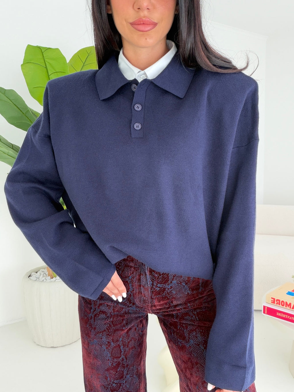 5557-POLO YALE NAVY