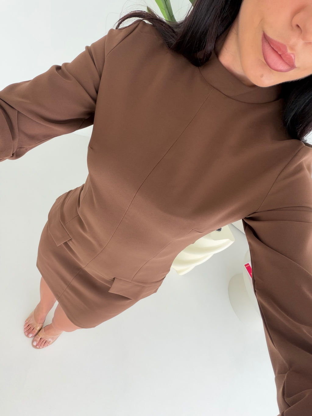 H4237-MINI ABITO NIVES CHOCO