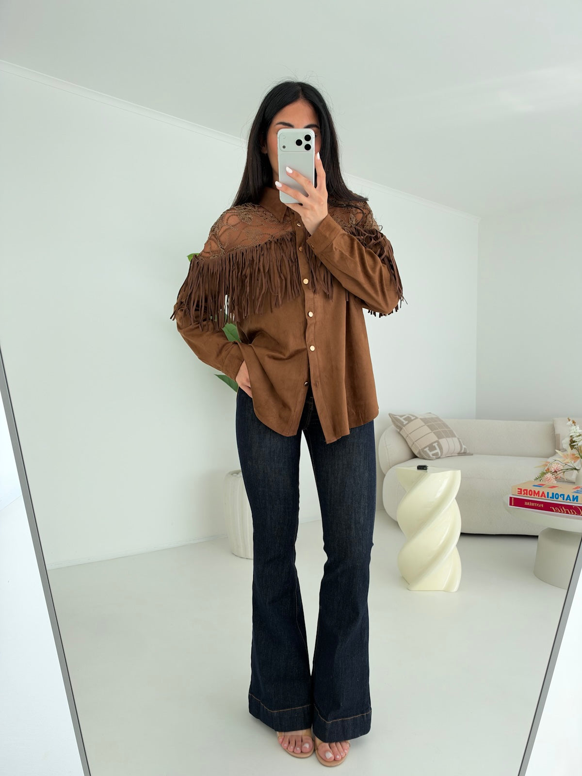 5118-CAMICIA DALLAS CHOCO