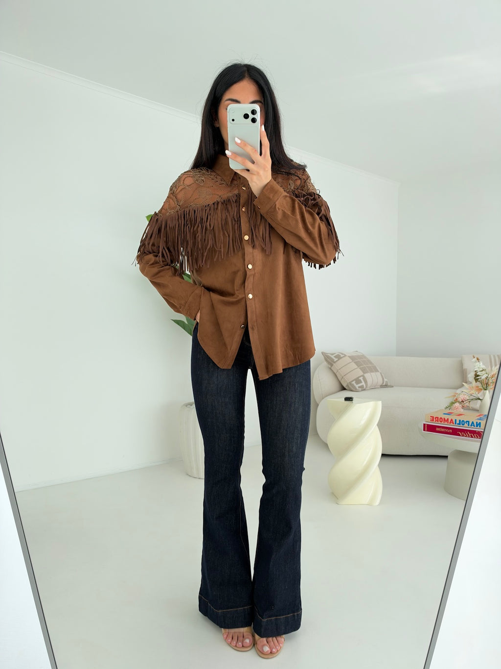 5118-CAMICIA DALLAS CHOCO