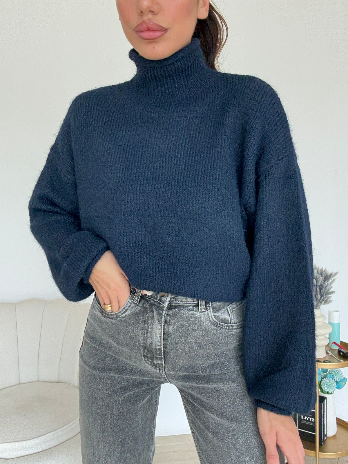 YHC7066-PULL WINTER NAVY