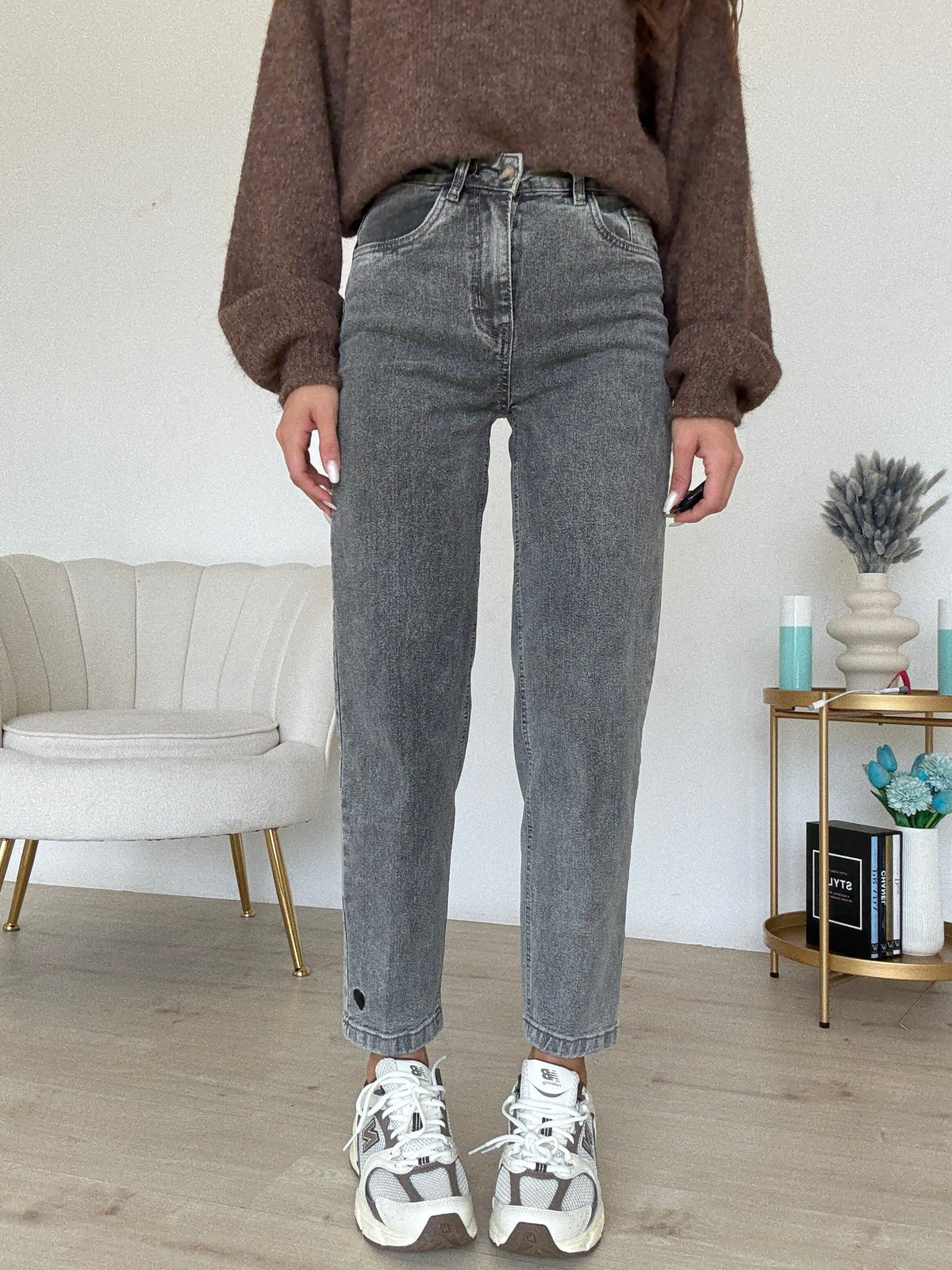 KT740-2-JEANS MOM MADISON GREY