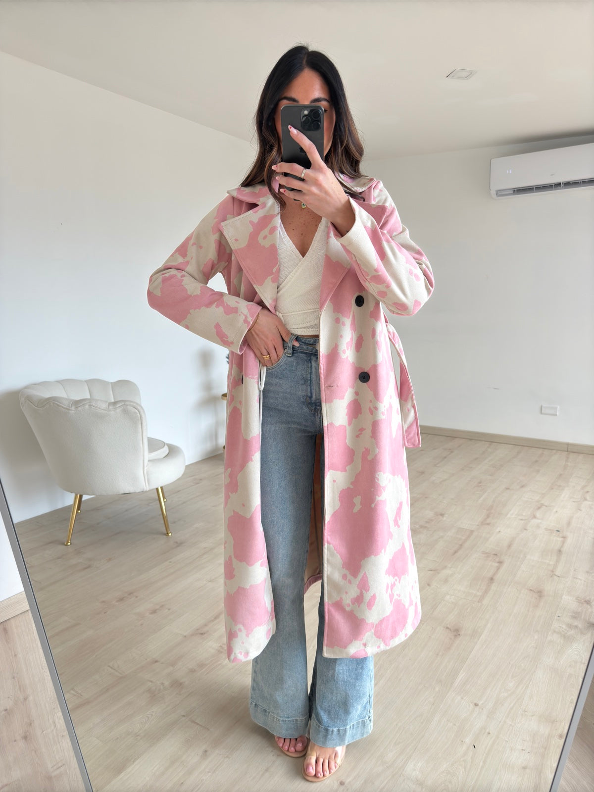 TRENCH COW PINK