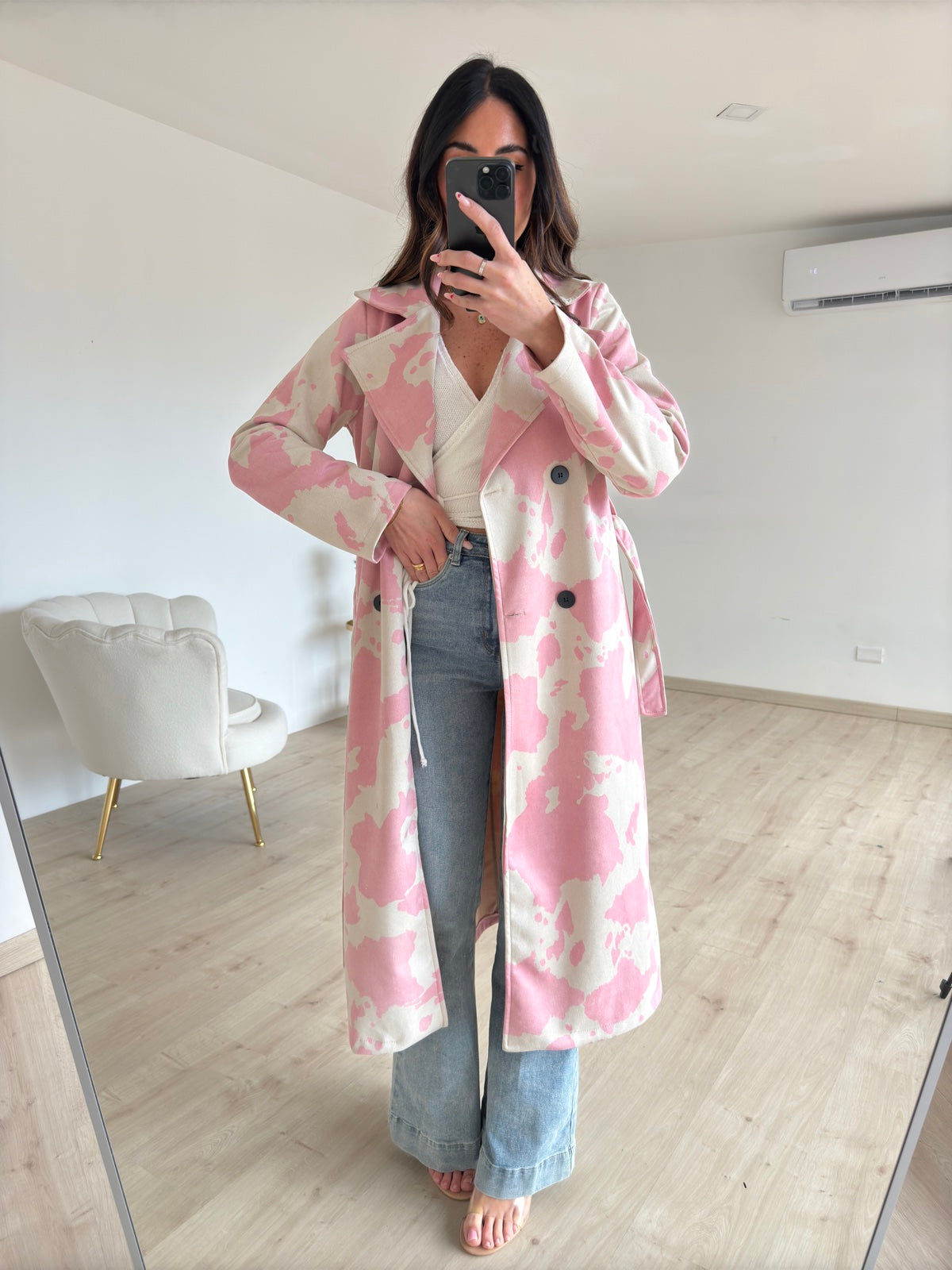 TRENCH COW PINK