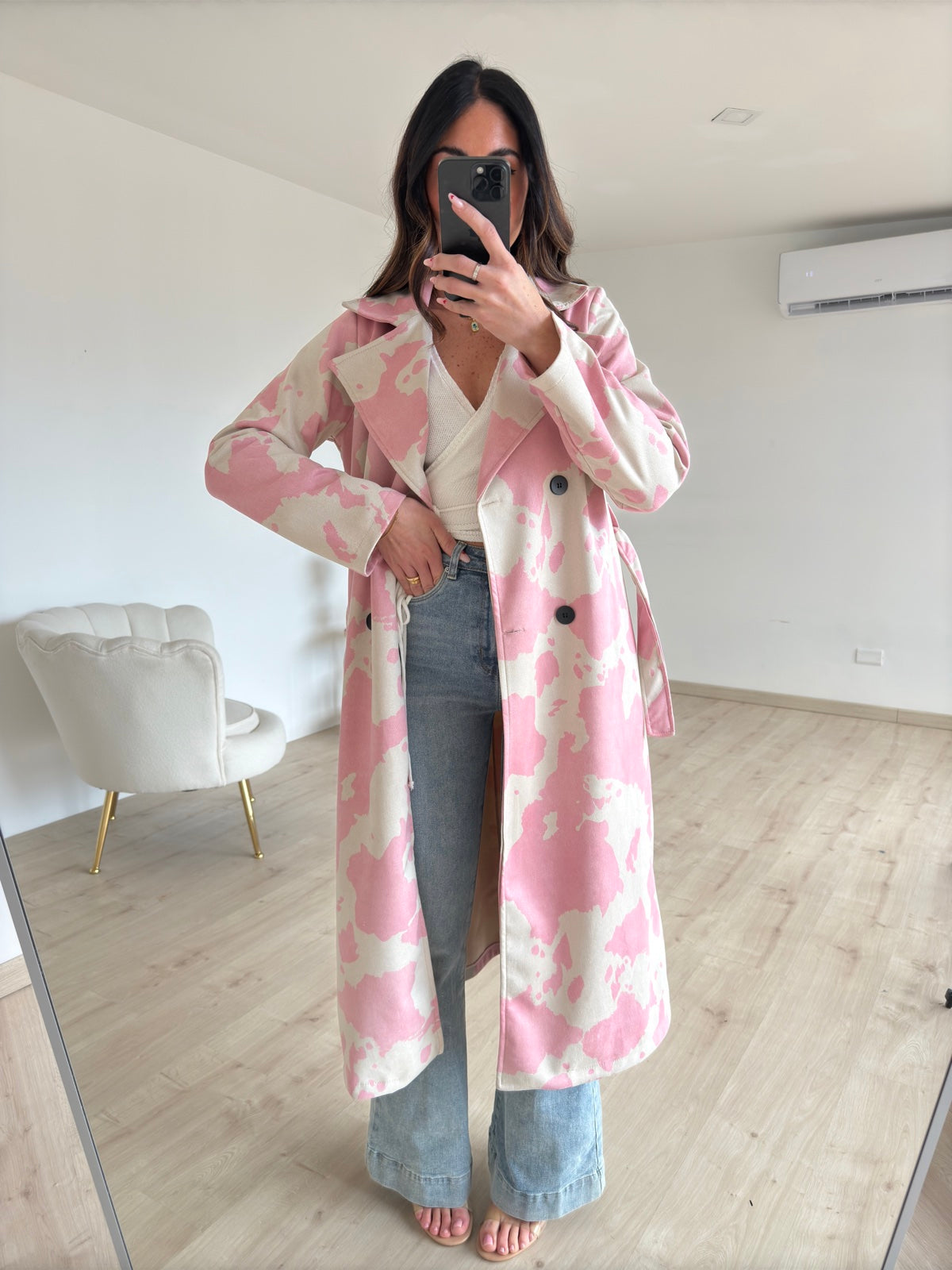 TRENCH COW PINK