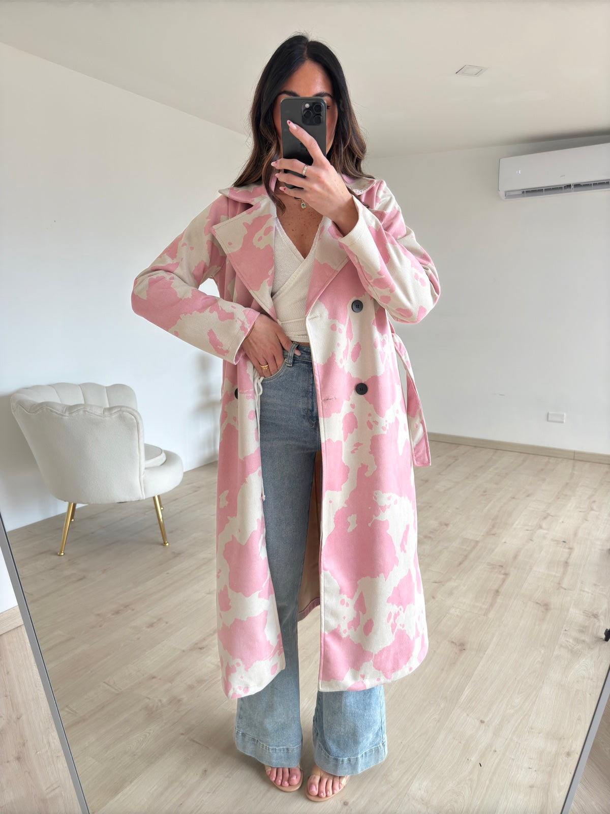 TRENCH COW PINK