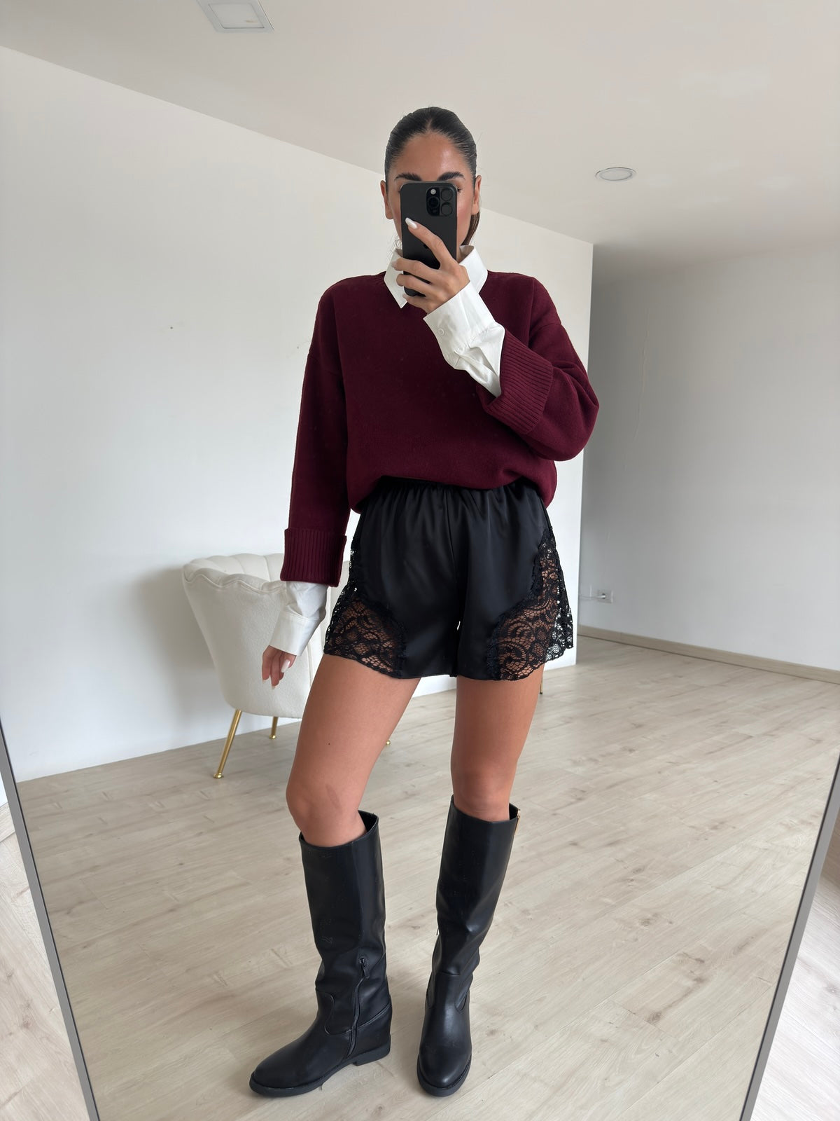 PL4950-PULL COMFY BORDEAUX