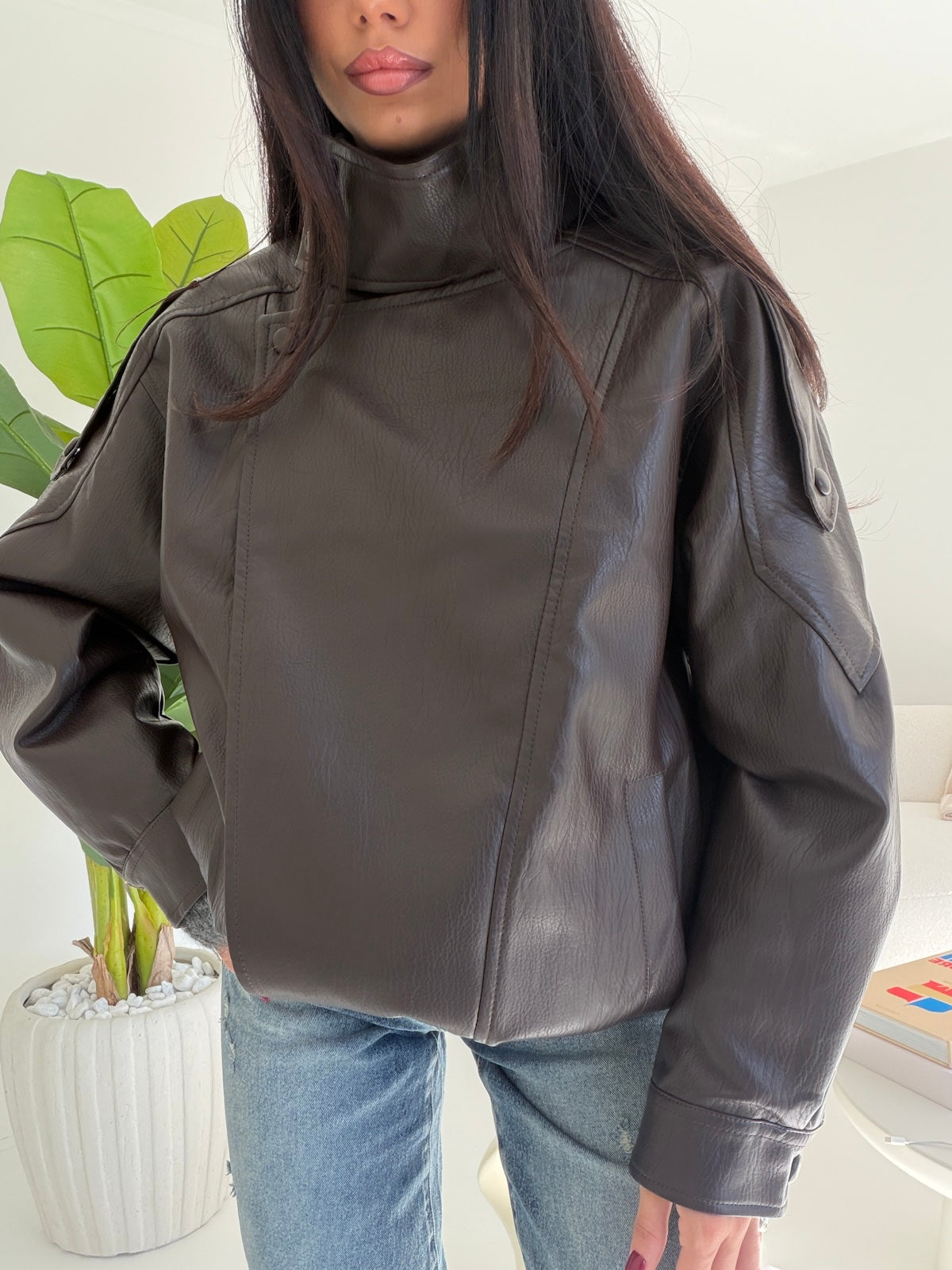 TR89077-BIKER MISSED CHOCO