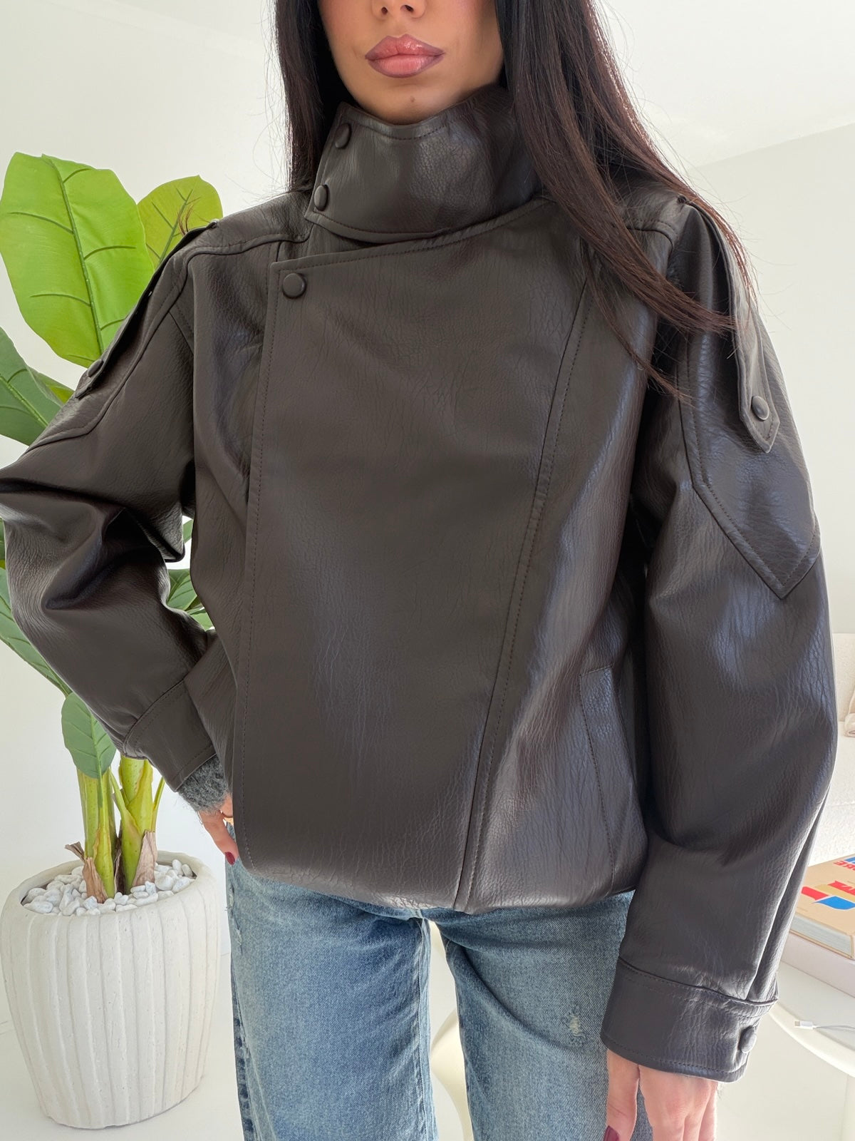 TR89077-BIKER MISSED CHOCO