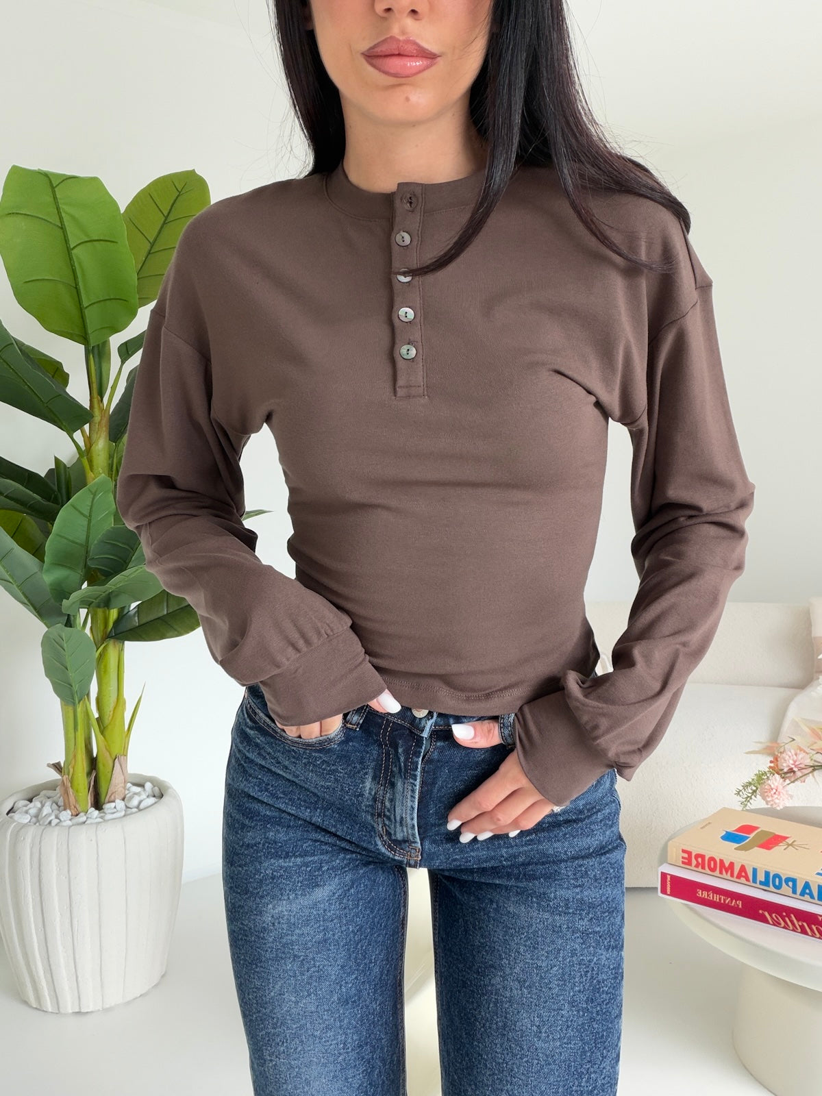 K2605-MAGLIA ALESSIA CHOCO