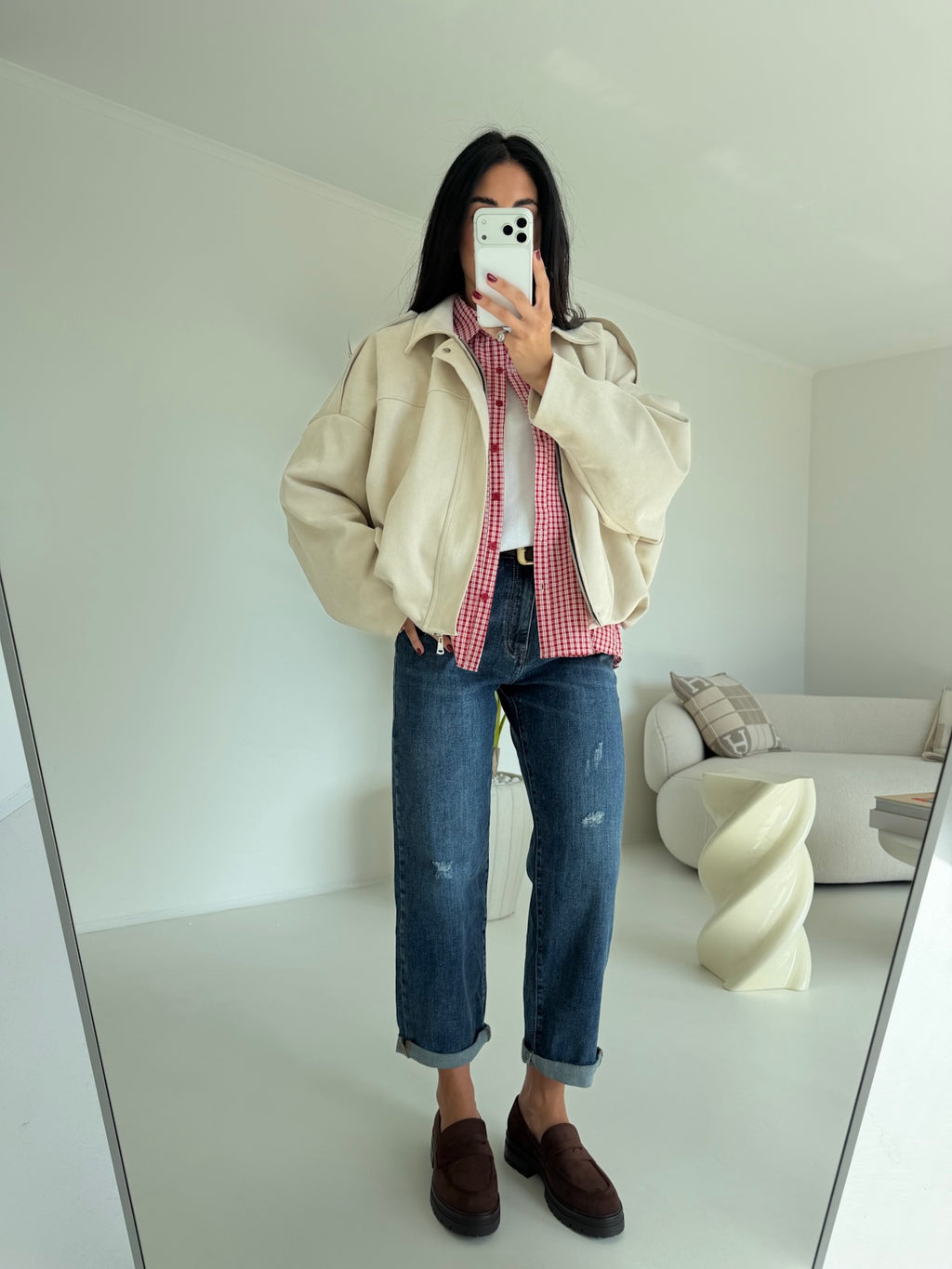 A2736-BOMBER SUEDE BURRO