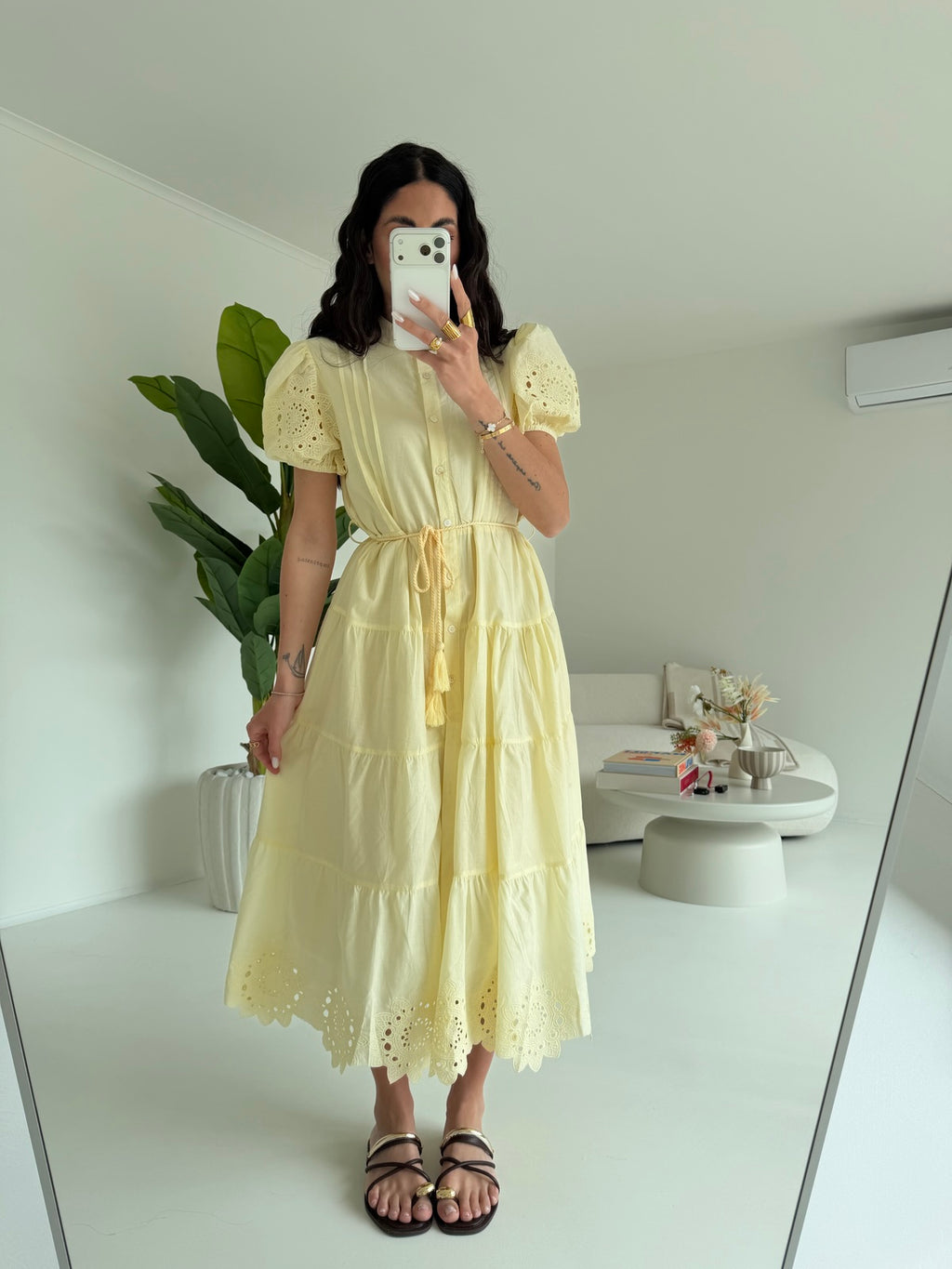 G67357-CHEMISIER HOLIDAYS YELLOW