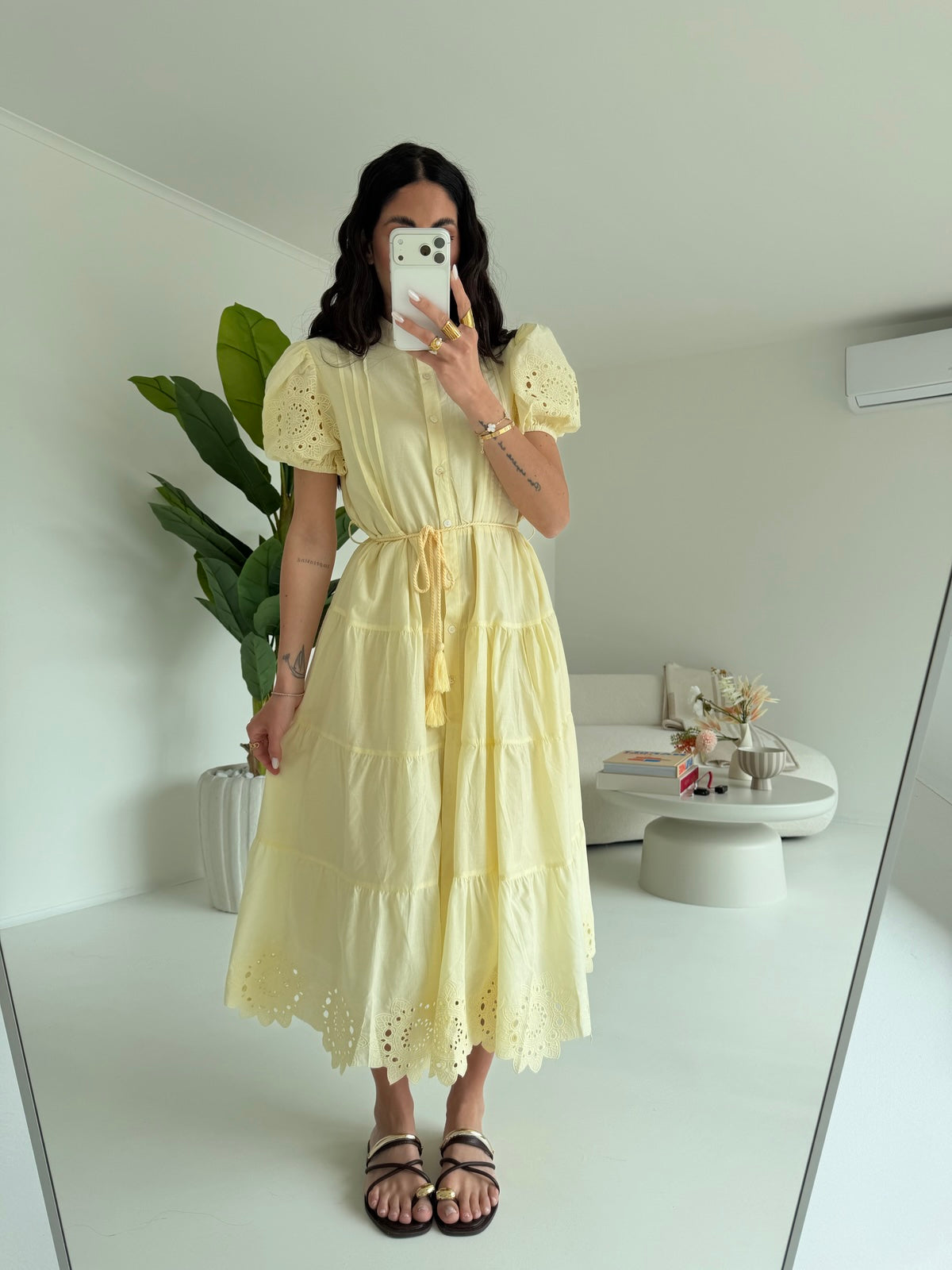 G67357-CHEMISIER HOLIDAYS YELLOW