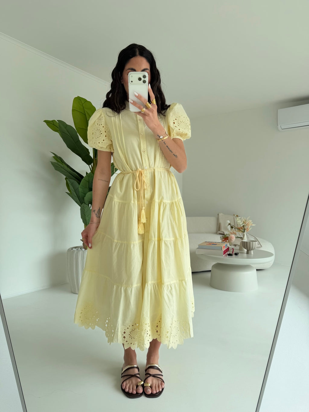 G67357-CHEMISIER HOLIDAYS YELLOW