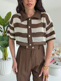 POLO STRIPES CHOCO