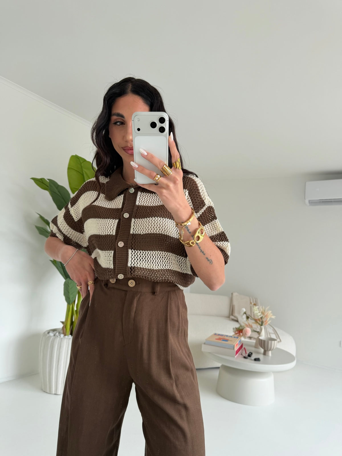 POLO STRIPES CHOCO