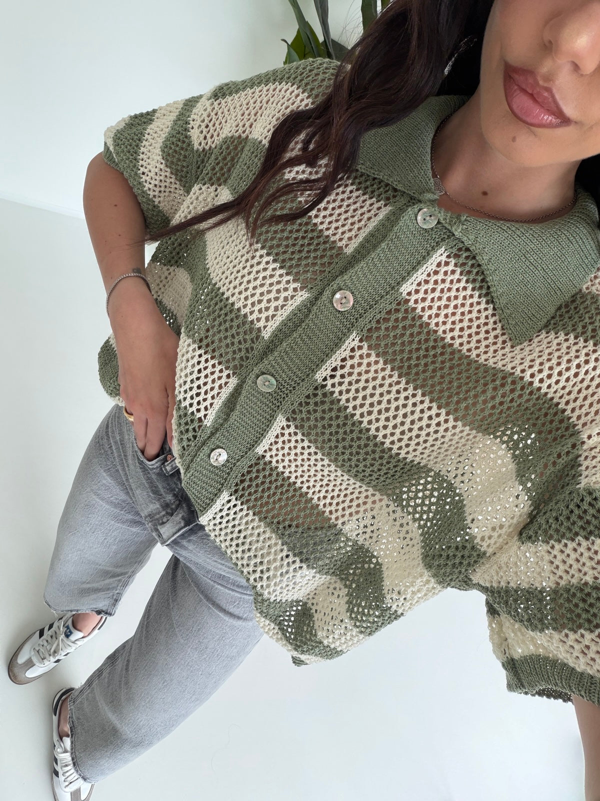 POLO STRIPES MILITARE