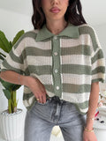POLO STRIPES MILITARE