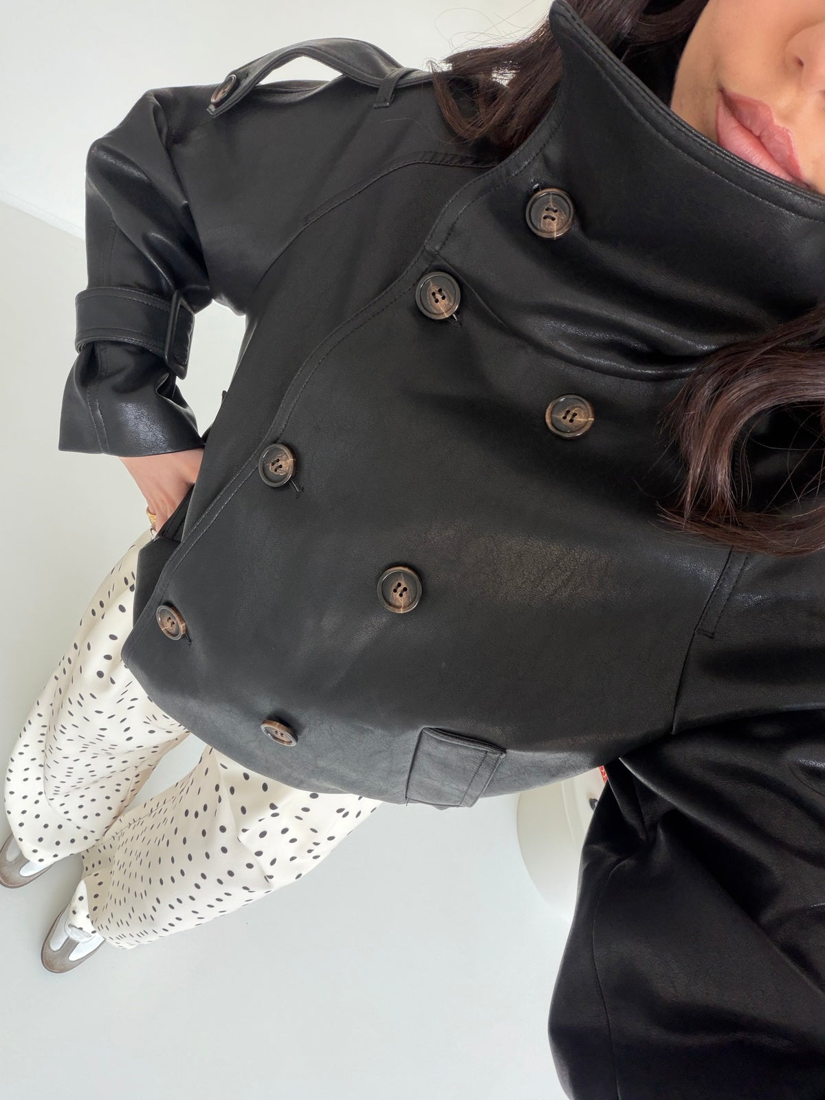 127-TRENCH SORAYA NERO