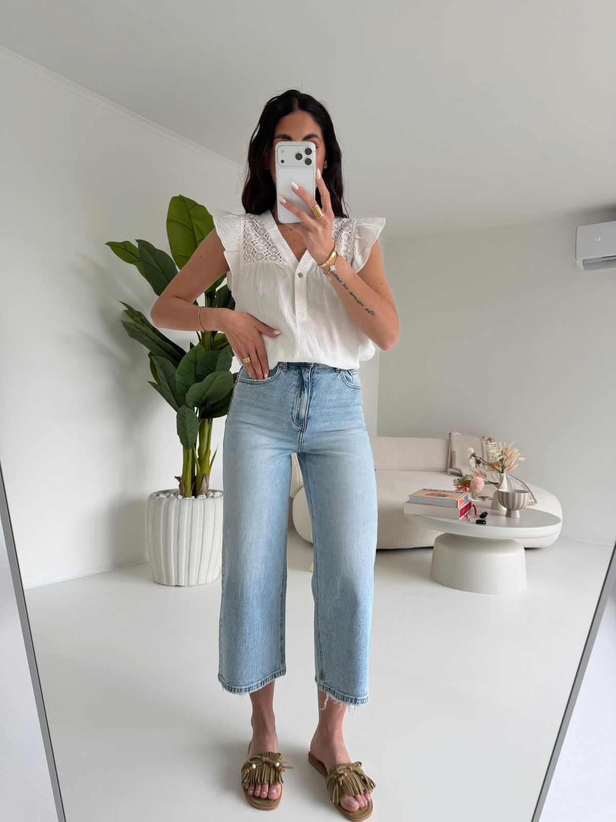 H3375-1-JEANS PALAZZO CROP DENIM CHIARO