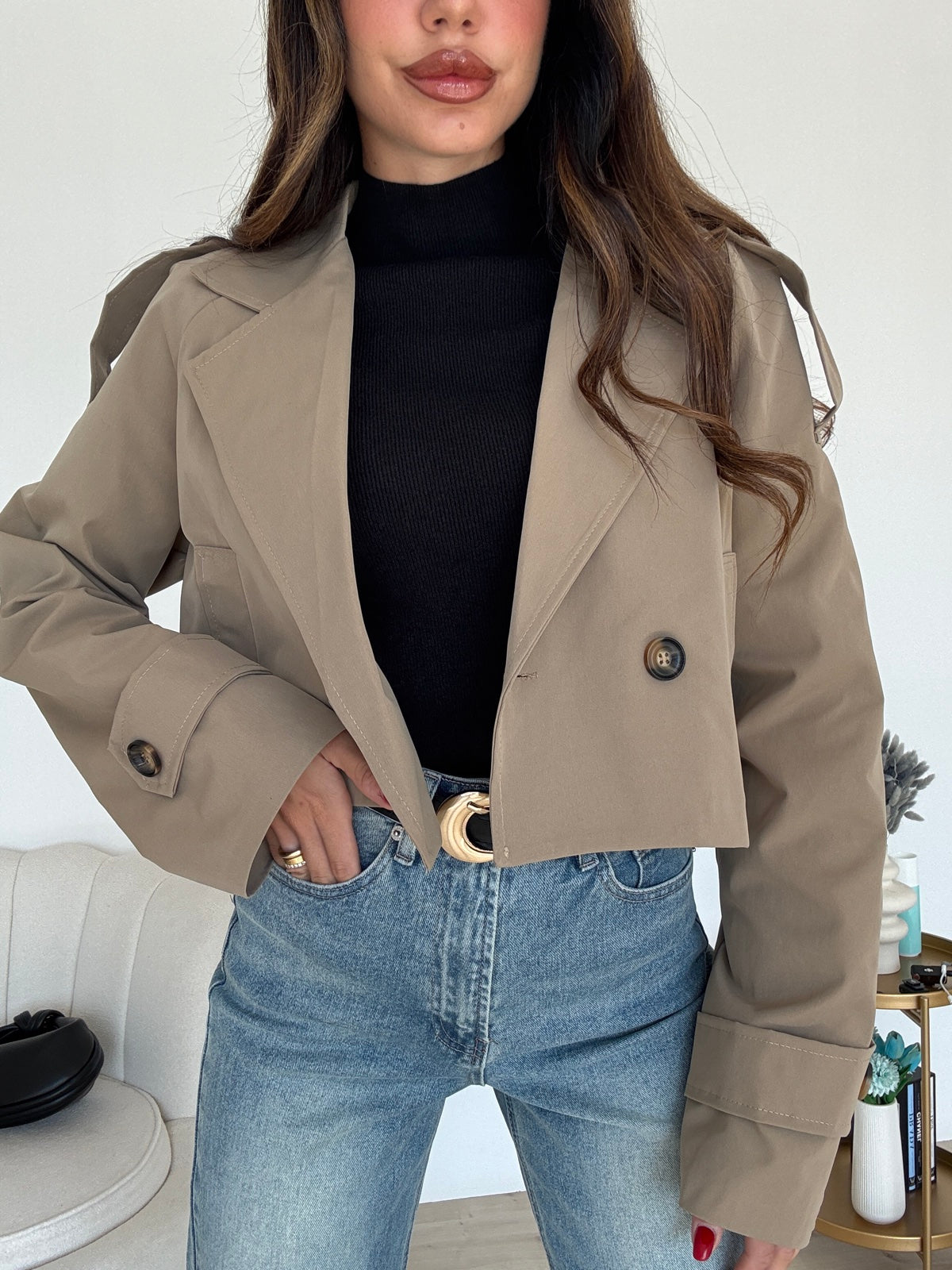 MINI TRENCH TAUPE
