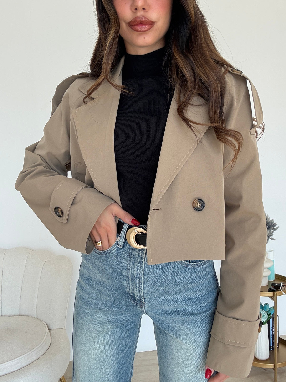MINI TRENCH TAUPE