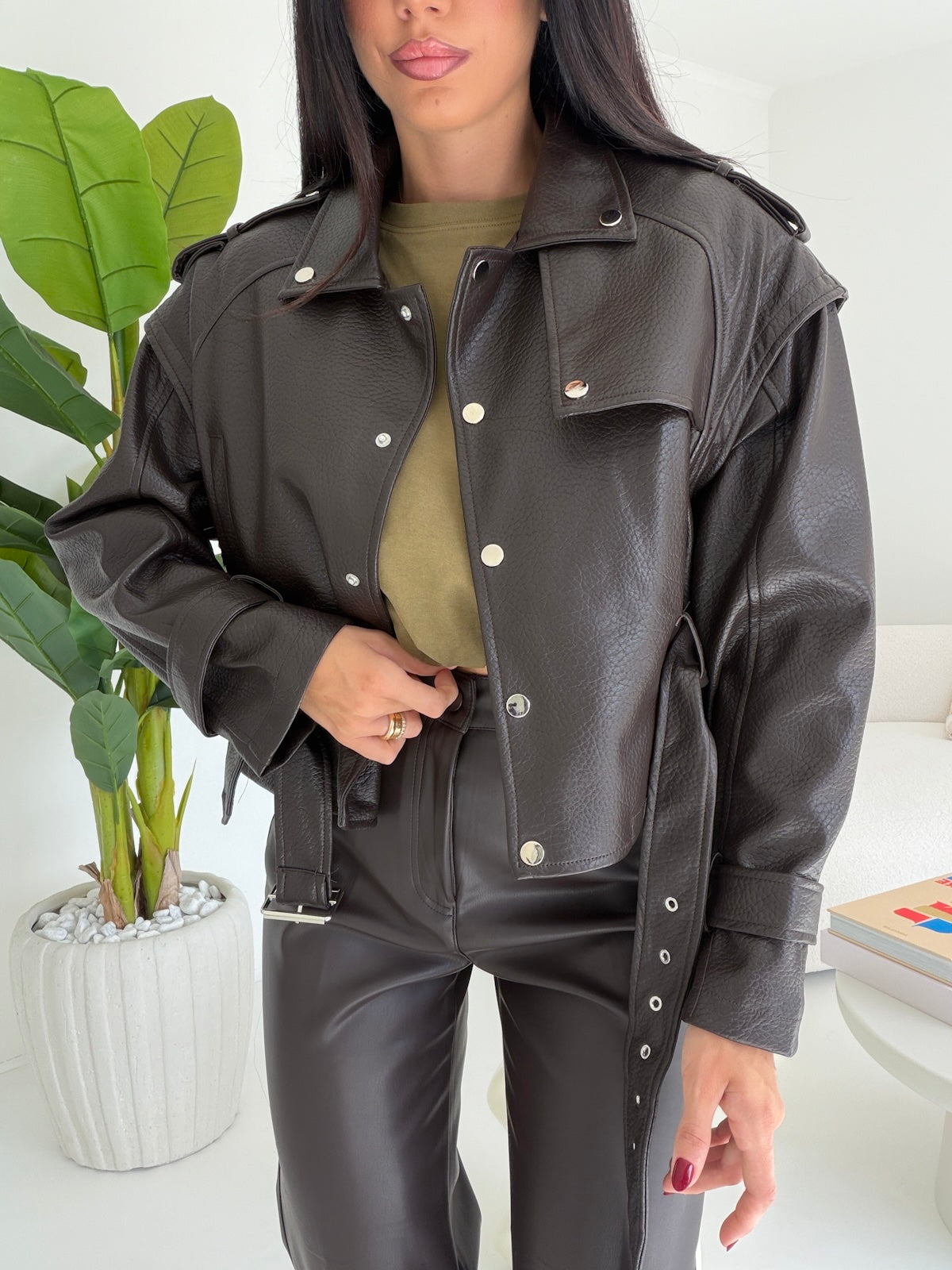 DD109-B-BIKER FABRY CHOCO
