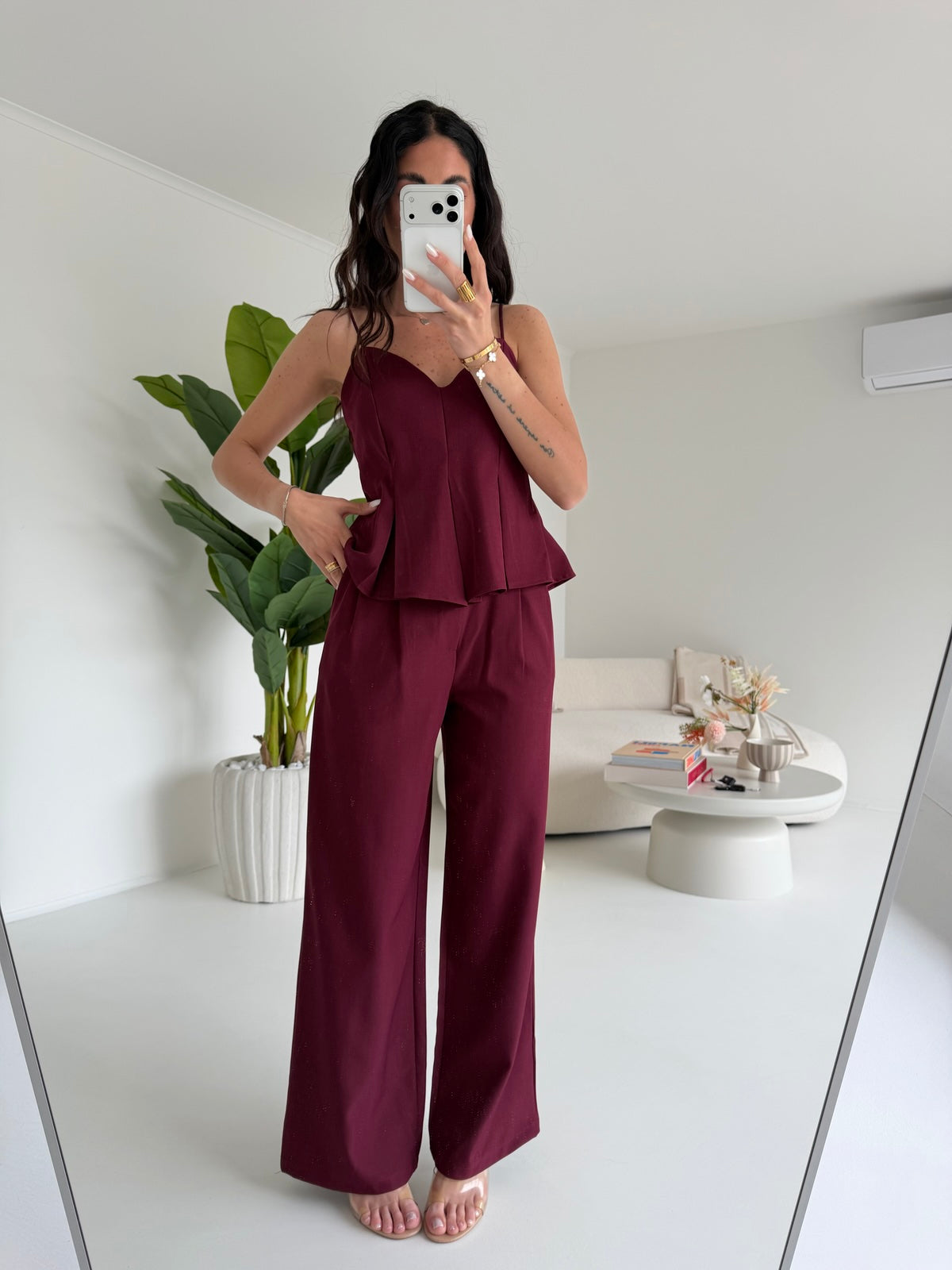COORDINATO TATIANA BORDEAUX