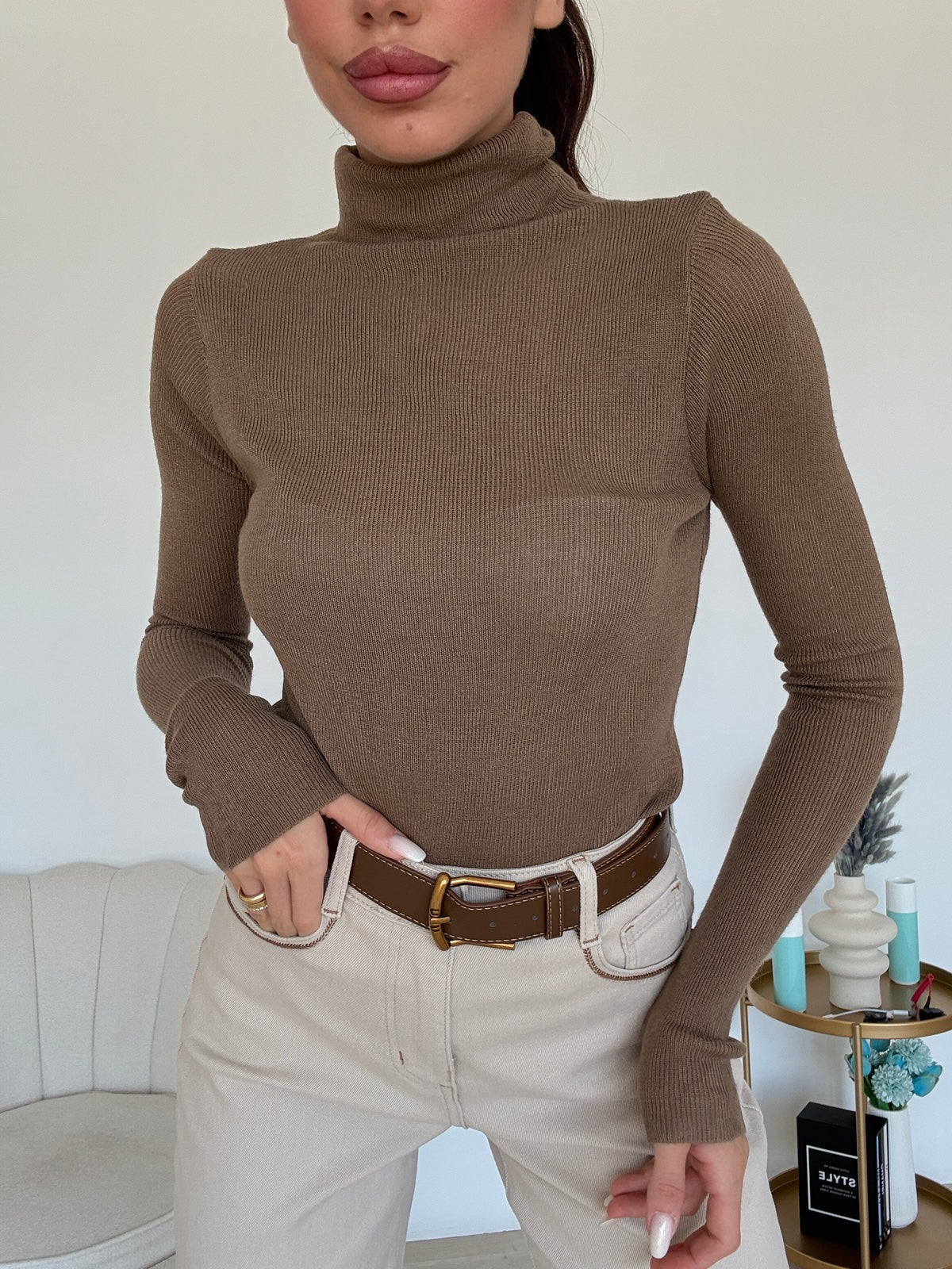 8530-MAGLIA HAILEY BISCOTTO