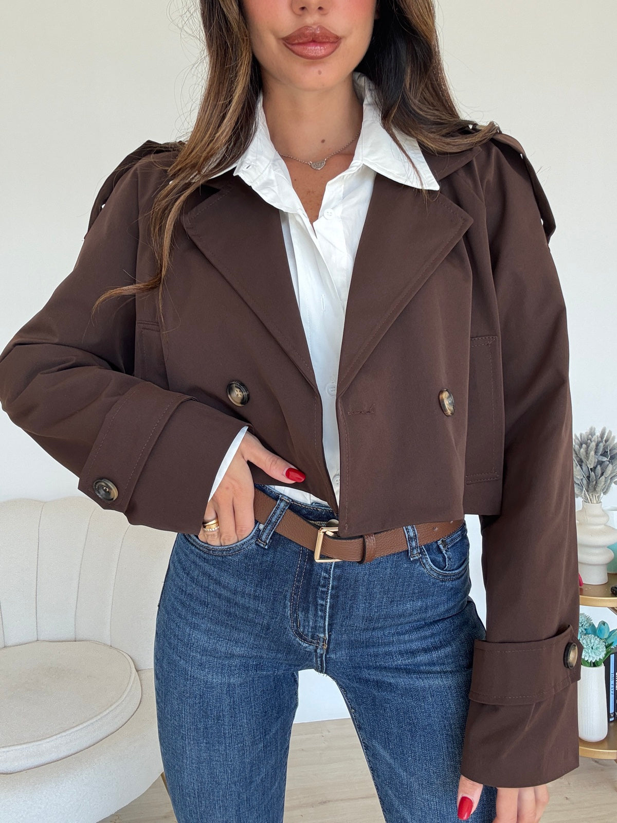 MINI TRENCH CHOCO